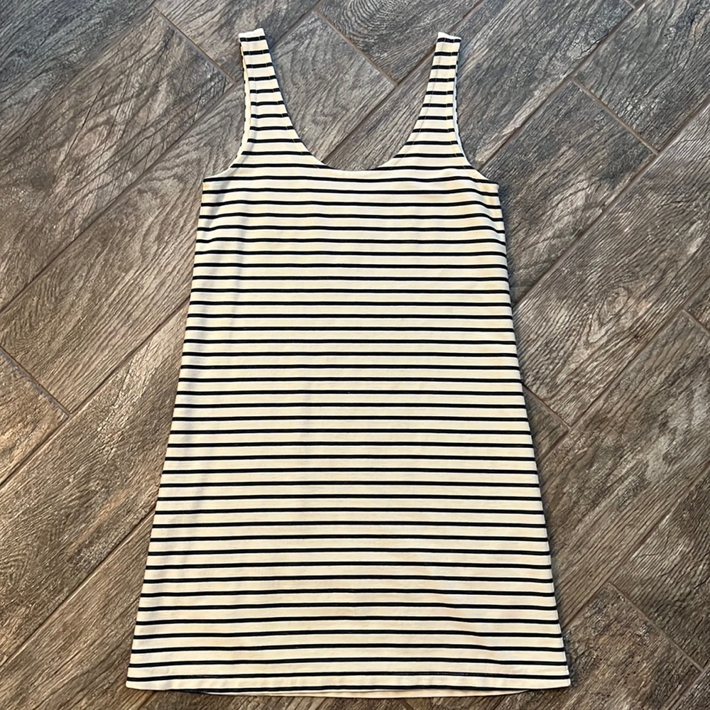 🌟3 for $30🌟 Madewell Striped Dress Navy/Cream, XS